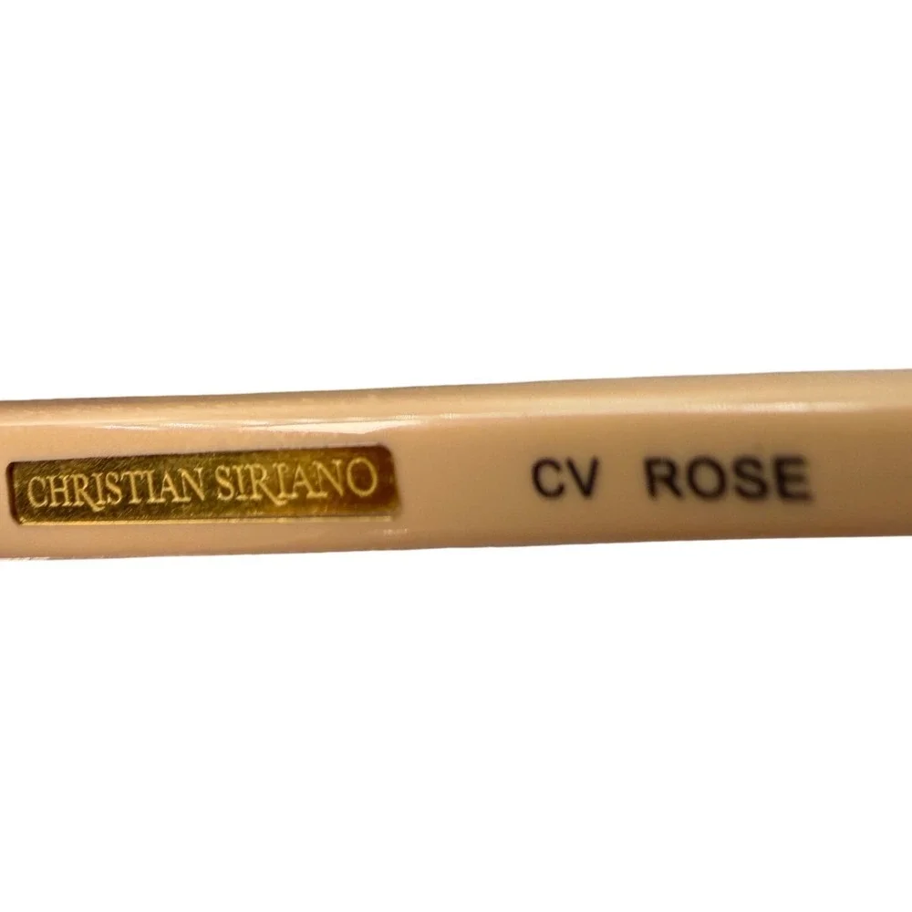 Christian Siriano CV Rose Cat Eye Eyeglasses Black Nude Frames Preppy 103-115